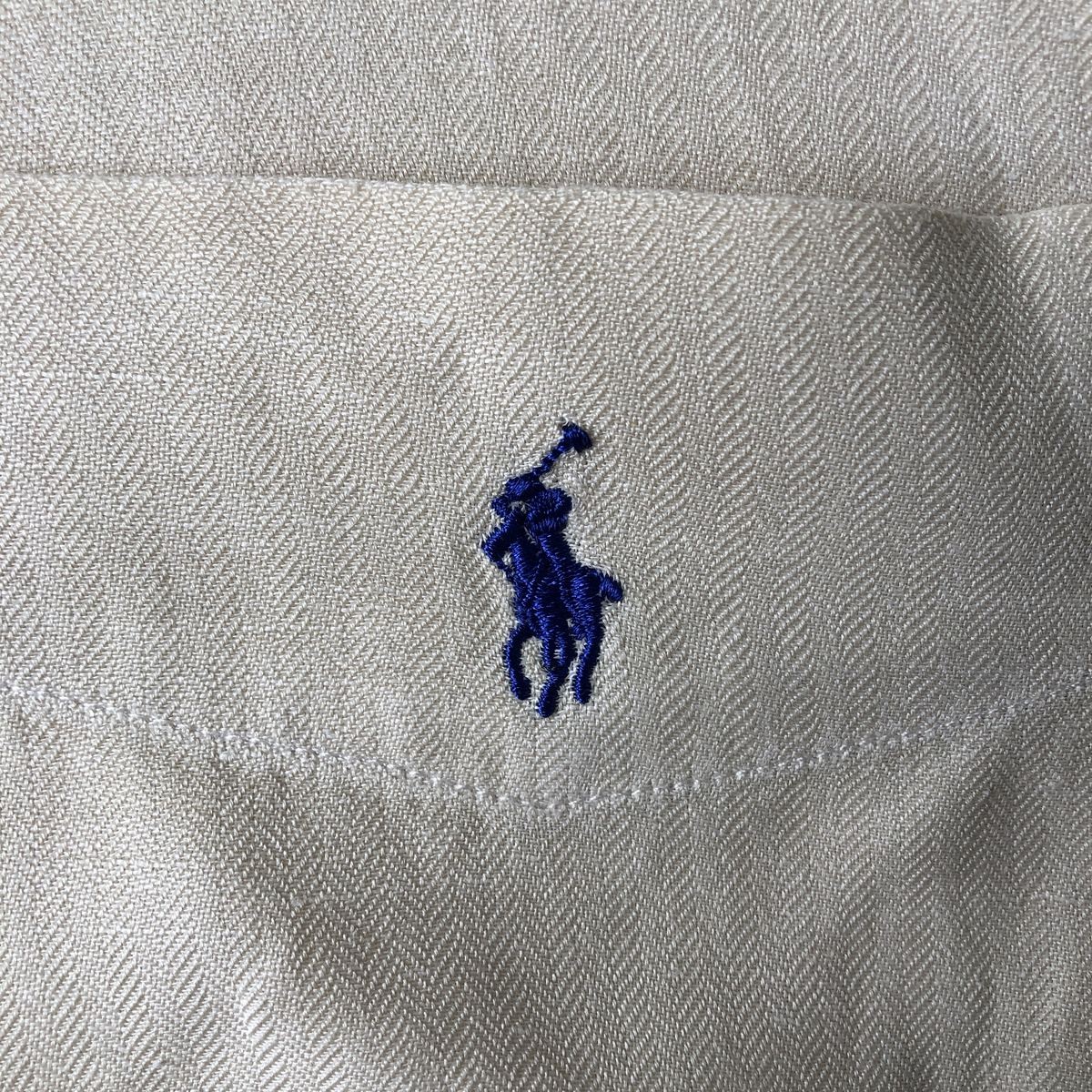 Vintage Ralph Lauren Golf Tilden long-sleeved linen button-down shirt men's ... thumbnail 4