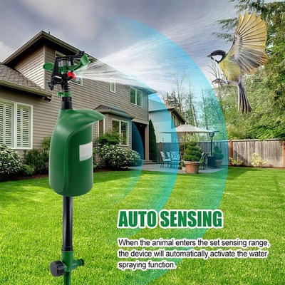 NEW Motion Sprinkler Animal Pest Control Jet Spray Birds Repellent For Garden