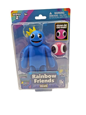 Rainbow Friends Blue Action Figure Glow in the Dark Series 2 Brand New