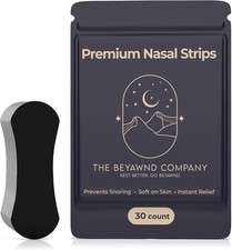 Premium Black Nasal Strips 30 Count   Extra Strength Congestion  Snoring Reli