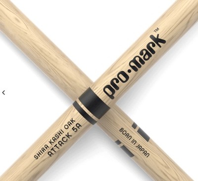 ProMark PW5AN ProMark Classic Attack 5A Shira Kashi Oak Drumsticks Nylon Tip