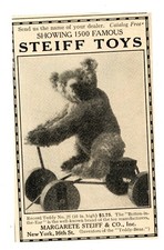1913 Margarete Steiff Co Magazine Print Ad Toys Plush New York NY Teddy Bear