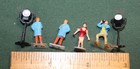 Photo Shoot Figures - Model, Photographer, Spotlights & 2 Techs- HO Scale — photo 2