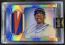 2025 Topps Dynasty Francisco Lindor Patch Auto Autograph Silver #/5 Mets