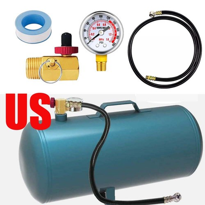 #ad #ad Portable Air Tank Bubble Assembly Repair Kit Valve Gauge Hose Chuck Manifolds $14.59