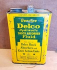 Delco Hydraulic Shock Absorber Fluid 1 Gallon Metal Advertising Can — photo 1