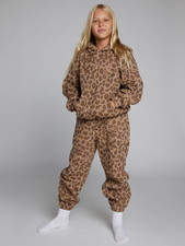 Comfrt Minimalist Kids Sweatpants XL Brown Leopard, New in Package