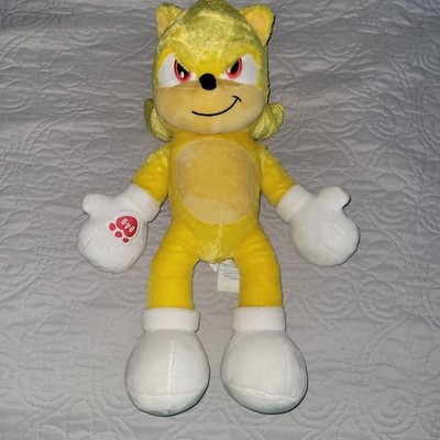 Build A Bear Super Sonic The Hedgehog  17'' Yellow Plush excellent condition