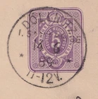 78478) DÖLLNITZ I. HALL CIRCLES OPD Hall Stamp 1889 on Postcard