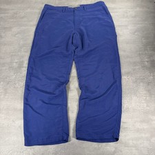 REI Hiking Adventure Pants Mens 36x29 Blue Nylon Straight Leg Technical Outdoor