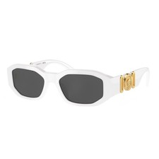Versace VK 4429U 314/87 White Plastic Irregular Sunglasses Grey Lens