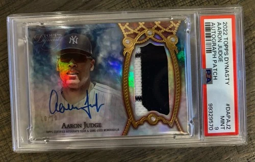 2022 Topps Dynasty Aaron judge Autograph patch PSA 9 #10/10