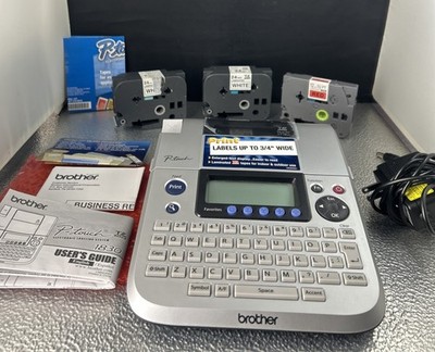 Brother P-Touch PT-1830 Label Maker w/ AC Adapter Manuals & Tape Tested