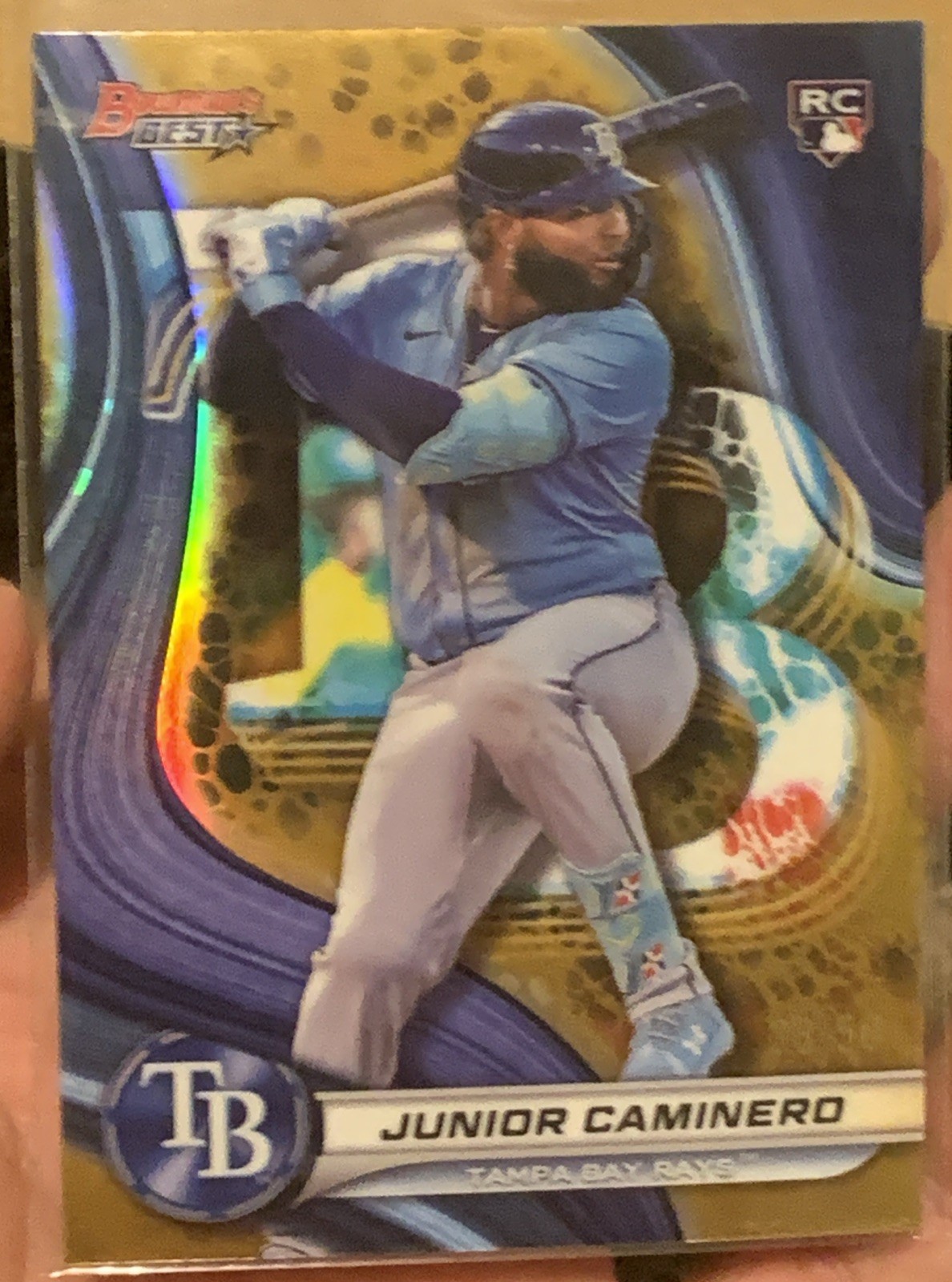 2024 Junior Caminero Gold Refractor /50 Rookie Bowman’s Best