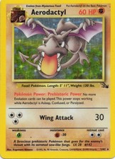 1/62 Pokemon Aerodactyl Unlimited Holo Fossil MP on eBay