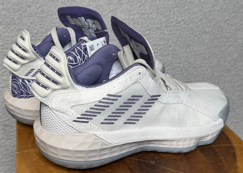 Adidas Dame 6 Weber State 2020 Men’s 7 Tech Purple FU9448 - Image 3 of 4