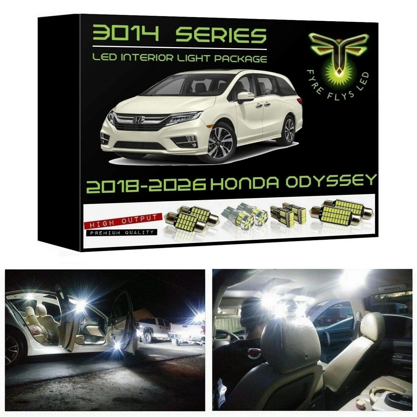15x White LED Interior Light Package Kit for 2018-2026 Honda Odyssey 3014 Series
Opens in a new wind