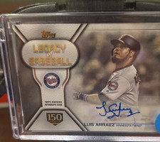Topps 2019 Update Legacy Baseball Auto Luis Arraez RC Twins #LBA-LAR /150