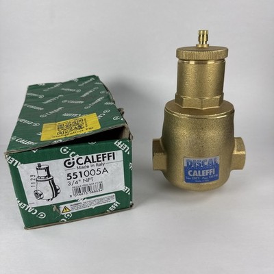 Caleffi 551005A Air Separator 3/4'' Brass 150 PSI 32-250F FNPT