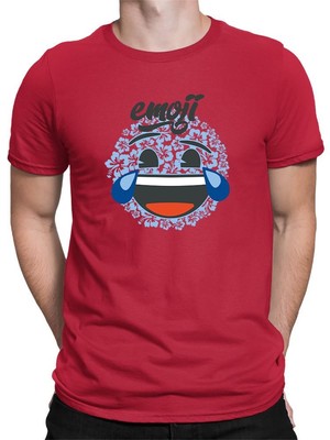 Funny Hibiscus Laughing Face Icon Men's Tshirt