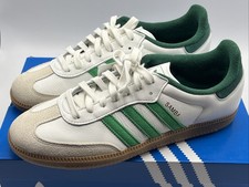 Adidas Men  s Samba Originals Size 10 White Green JI3202 New 
