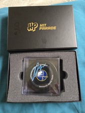 Tage Thompson Buffalo Sabres Official Game Puck Blue Autograph Puck NHL  Hockey