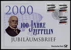 GERMANY FDC 2000 ANNIVERSARY-COVER GERMAN POST - AVIATION ZEPPELIN