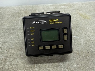 Banner SC22-3E Programable Safety Controller with Ethernet 6 PNP Output 24Vdc