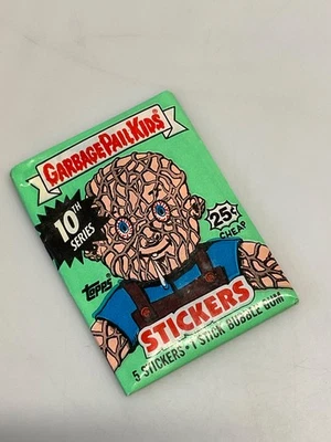 Garbage Pail Kids 10th Series Topps 1987 5 Sticker Bubble Gum Pack Sealed Neu - Bild 1 von 4