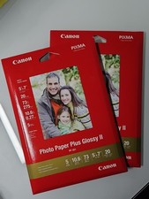 Canon Photo Paper Plus Glossy II - 5"x7", 20 Sheets - Lot of 2 Packs 40 Sheets