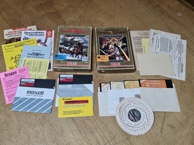 VTG SSI DUNGEON DRAGONS SILVER BLADES RADIANCE COMMODORE COMPUTER VIDEO GAMES