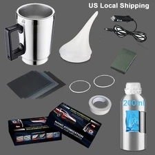 Headlight Repair Kit Car Cleaning Liquid Set Polymer Chemical Polishing 300G USA