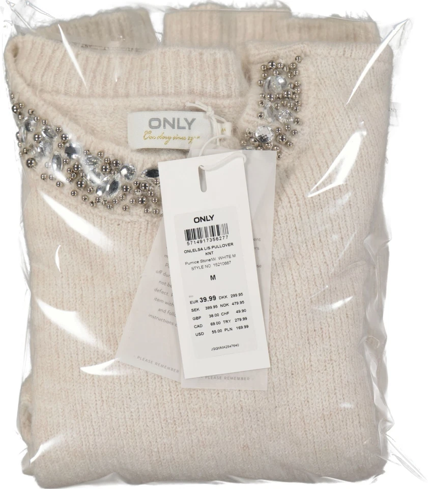 NEU ! Only Damen Pullover beige Gr. M - Bild 2 von 4