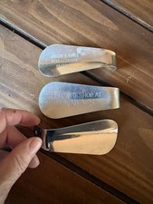 3 Collectible Vintage Advertising Metal Shoe Horns Accessories Footwear