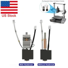 For Anycubic Kobra 2 3 Hotend Kit Extruder 0.4mm Brass Nozzle 3D Printer Parts #