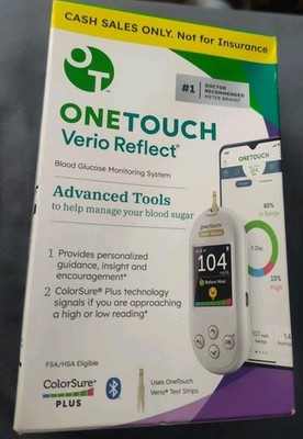 OneTouch Verio Reflect Blood Glucose Monitoring System Exp 12/2029 New Sealed
