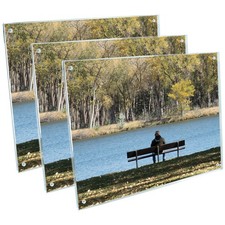 7Penn Acrylic Picture Frames 3pk Double Sided 8x10in Magnet Clear Picture Frames