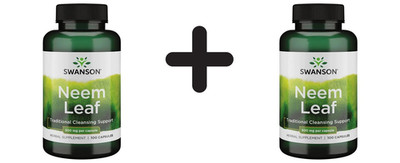 2 x Swanson Neem Leaf, 500mg - 100 caps (174,92 EUR/kg)