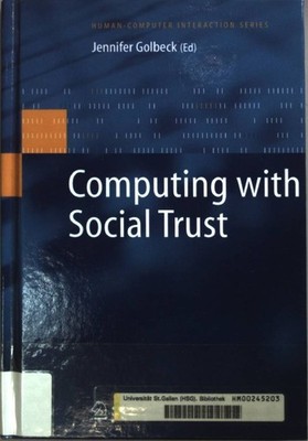 Computing with Social Trust. Golbeck, Jennifer: