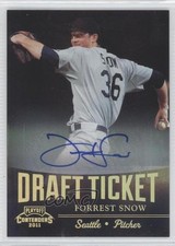 2011 Playoff Contenders Draft Tickets Signatures Forrest Snow #DT56 Auto 0c2