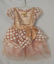 Disney  Minnie Mouse Rose Gold Costume  Size 3T/4T  Dress Only No Ears