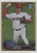 2016 Bowman Draft Chrome Picks Gold Refractor 33/50 Connor Justus #BDC-61 1u0