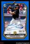 2024 Bowman Chrome Draft Blue Refractor Konnor Griffin ON CARD AUTO 030/150