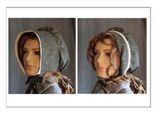 Prairie Bonnet Handmade100 cotton Victorian 5 colors ship included 