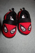 Baby Toddler Boys Slippers SPIDERMAN FACE City Eyes S 5-6 M 7-8