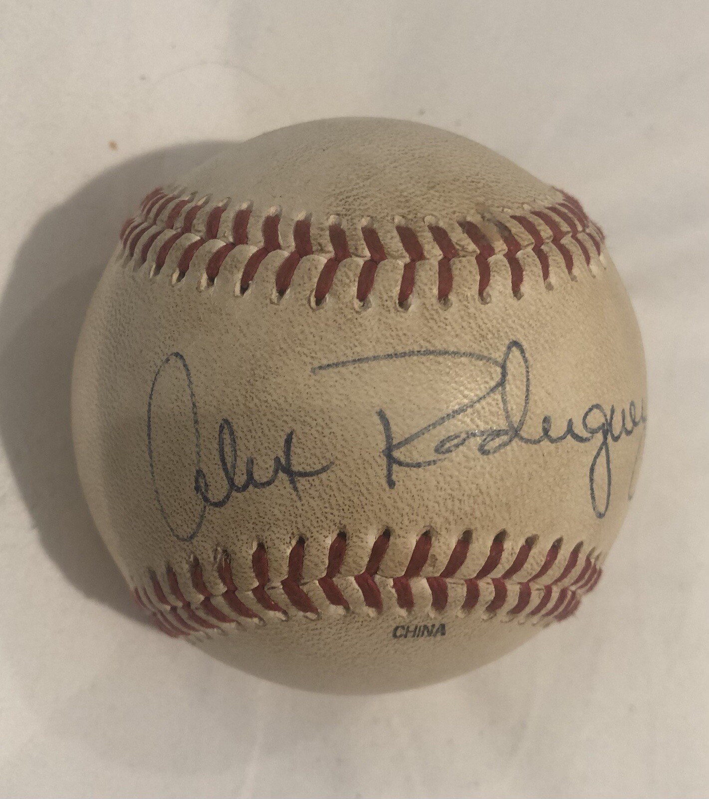 Alex Rodriguez Game Used Signed PCL Baseball Mariners Rookie Auto Rare view 2
