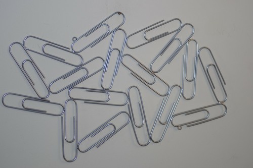 LARGE VINTAGE PAPERCLIP METAL WALL ART MODERNIST BRUTALIST POP ART JERE STYLE - Picture 6 of 11
