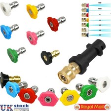 High Pressure Washer Gun Adapter 1/4" Spray Nozzle Tips Sets for Karcher K2 - K7
