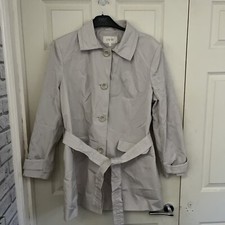 Ewm Womens Beige Jacket Coat Size 20