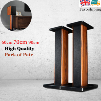 60-90CM Height Wooden Home Theater Bookshelf Hi Fi Speaker Stands Floor ...